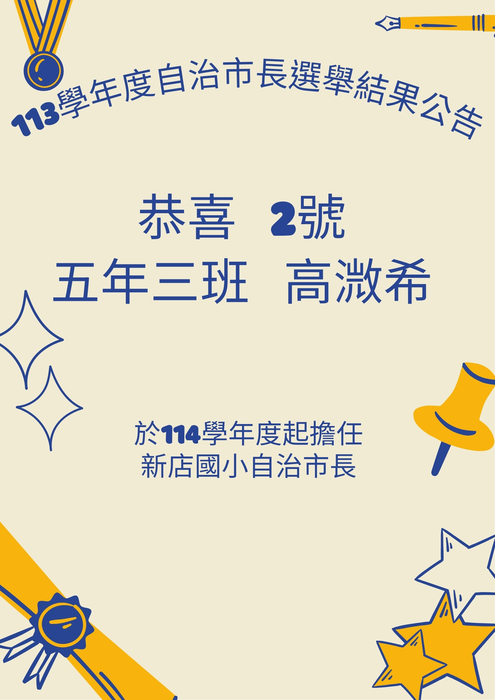 自治市長競選結果